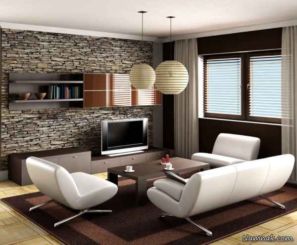 اتاق پذیرایی شیک و مدرن